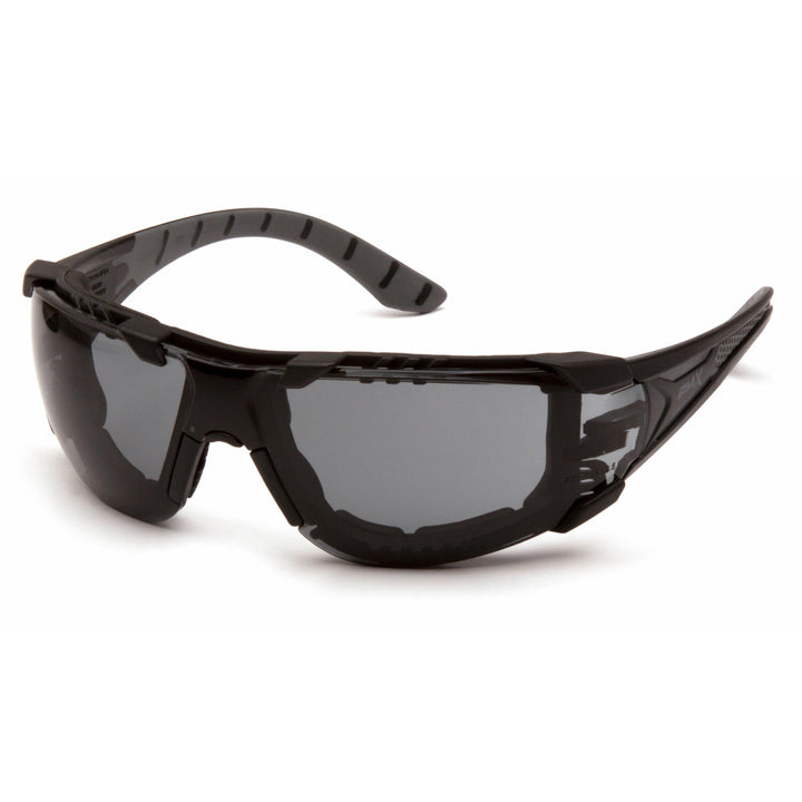 Pyramex SBG9620STMFP Endeavor Plus - Black-Gray Foam Padded Frame/Gray H2MAX Anti-Fog Lens