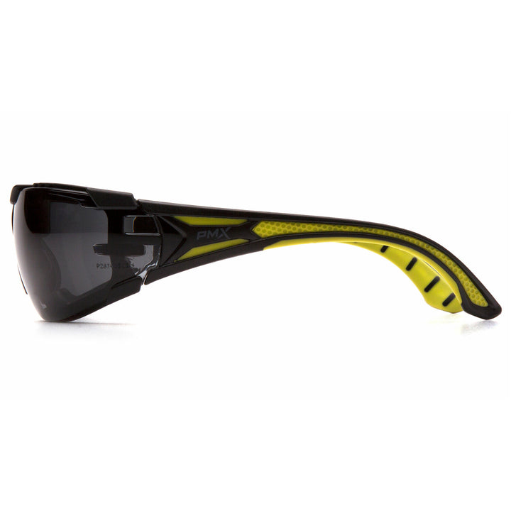 Pyramex SBGR9620STMFP Endeavor Plus - Black-Green Foam Padded Frame/Gray H2MAX Anti-Fog Lens Safety Glasses