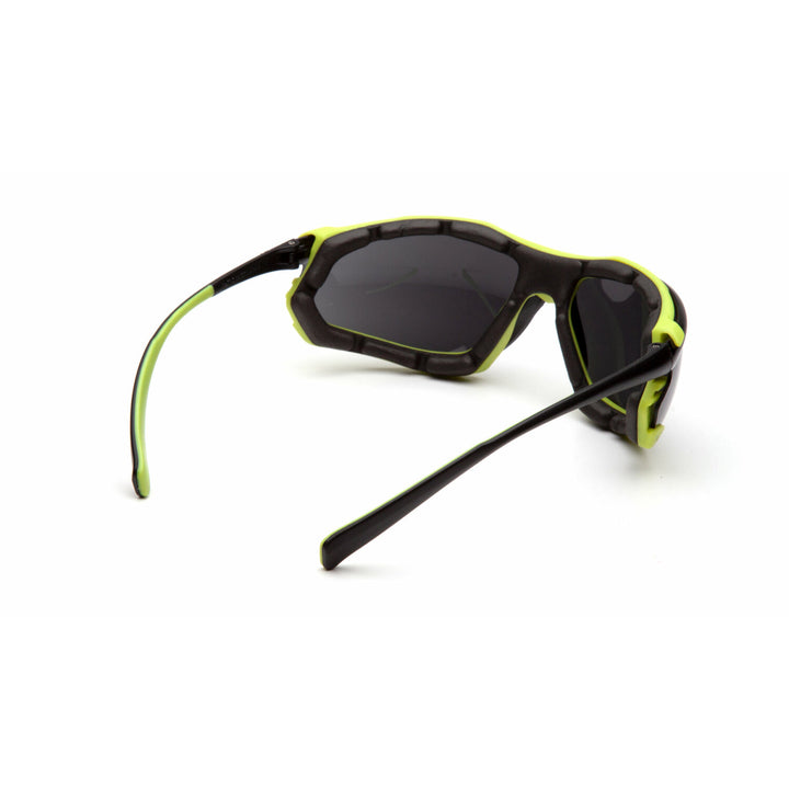 Pyramex SBL9323STM Proximity- Black Lime Frame Dark Gray H2MAX