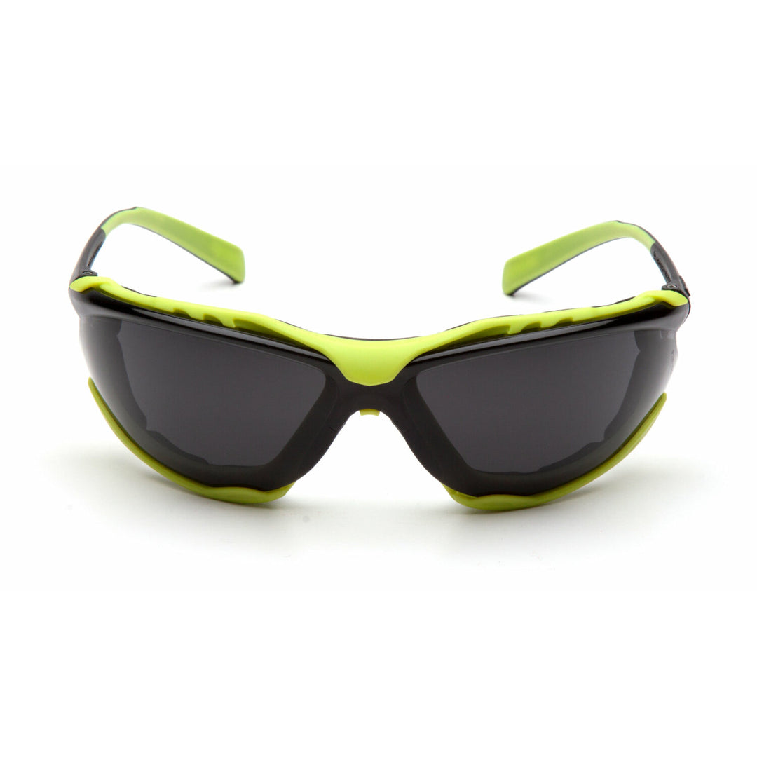 Pyramex SBL9323STM Proximity- Black Lime Frame Dark Gray H2MAX