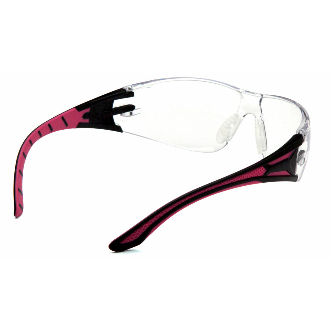 Pyramex SBP9610S Clear Lens with Black and Pink Temples
