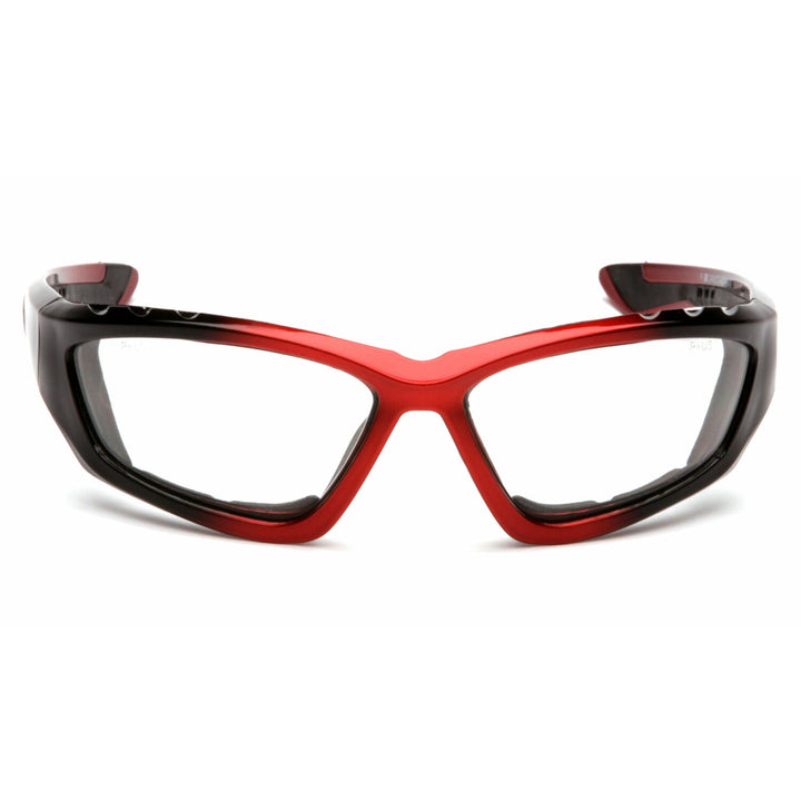 Pyramex SBR8710DTP Accurist - Black/Red Padded Frame/Clear Anti-Fog Lens