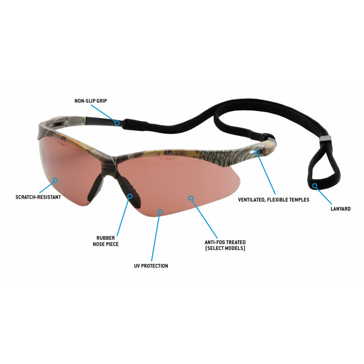 Pyramex SCM6318STP Sandstone Bronze Anti-Fog Lens with Camo Frame