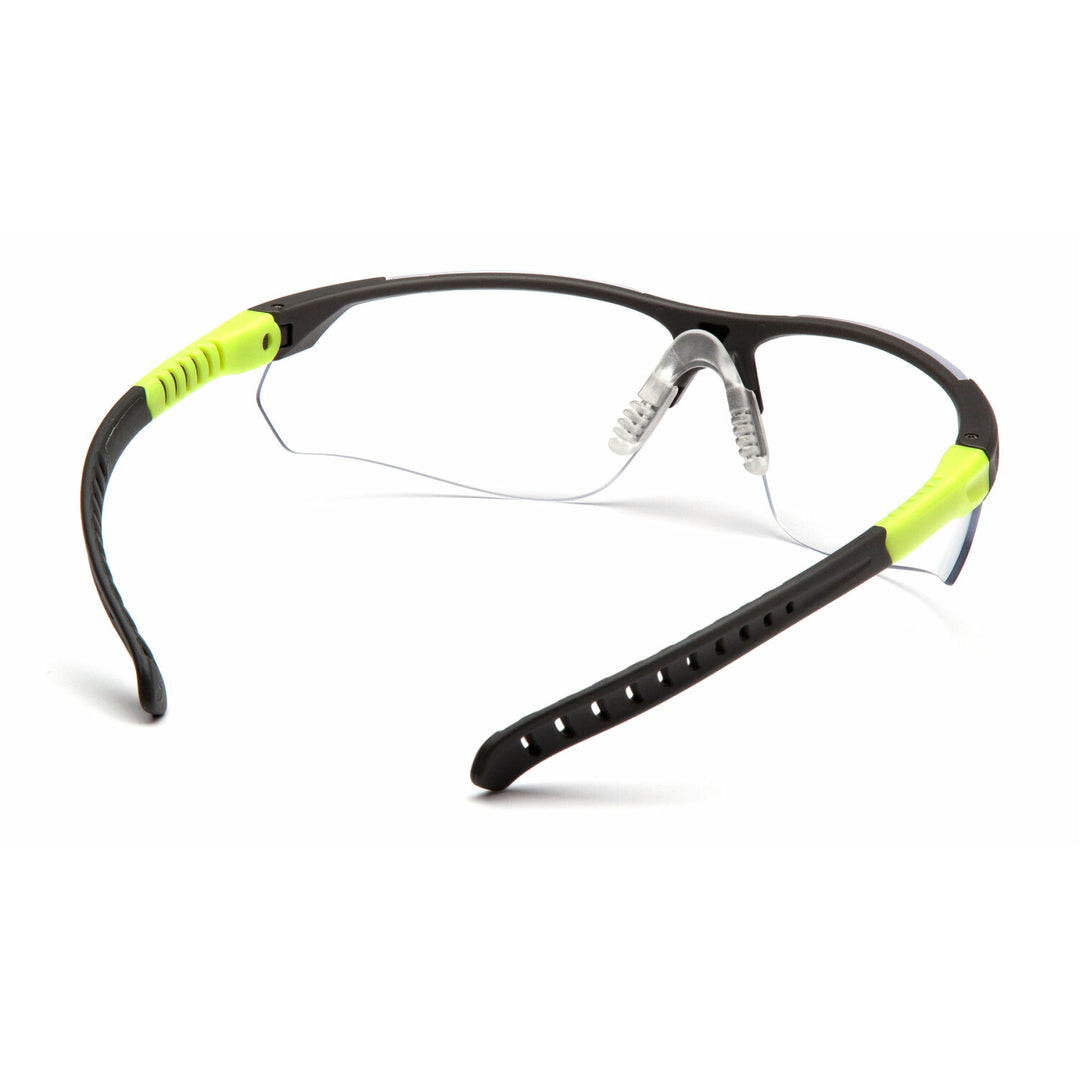 Pyramex SGL10110DTM Sitecore - Clear H2MAX Anti-Fog Lens with Gray and Lime Temples