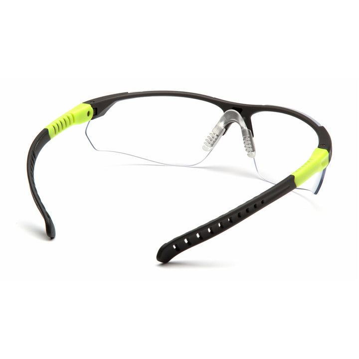 Pyramex SGL10110DTM Sitecore - Clear H2MAX Anti-Fog Lens with Gray and Lime Temples
