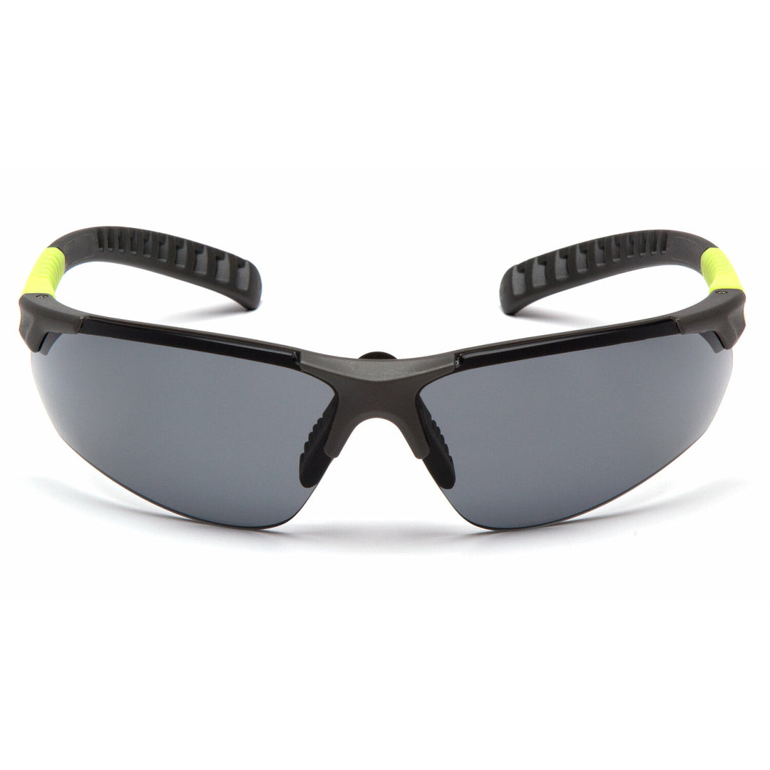Pyramex SGL10120D Sitecore - Gray Lens with Gray and Lime Temples