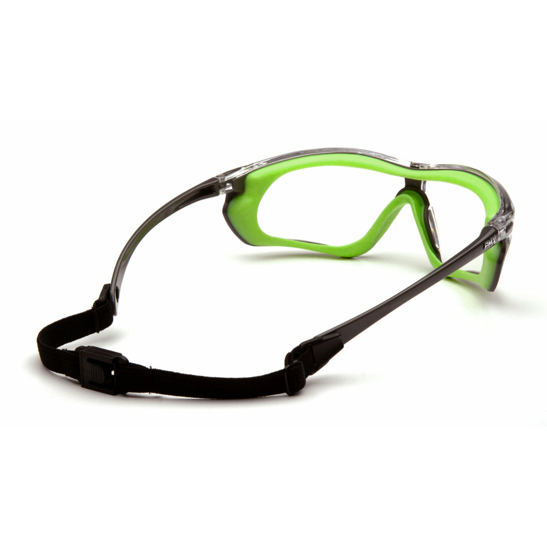 Pyramex SGL10610DT Pyramex Safety - Gray-lime frame / clear H2X anti-fog lens