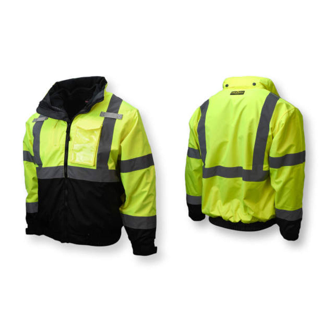 Radians SJ210B Three-in-One Deluxe High Visibility Bomber Jacket