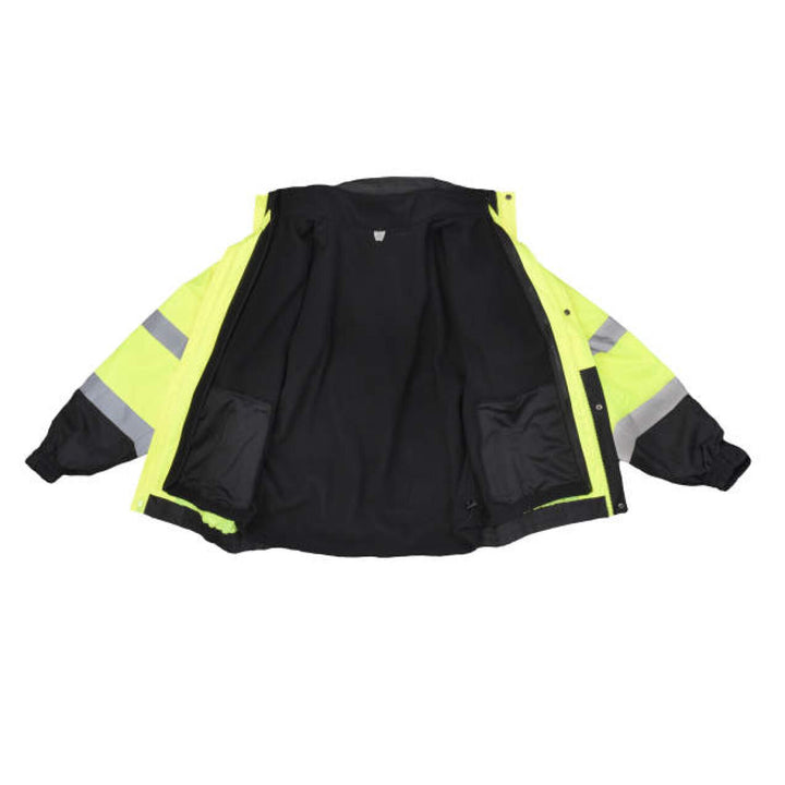 Radians SJ320 3-in-1 Durable Ripstop Bomber Jacket with Color Blocking - Green