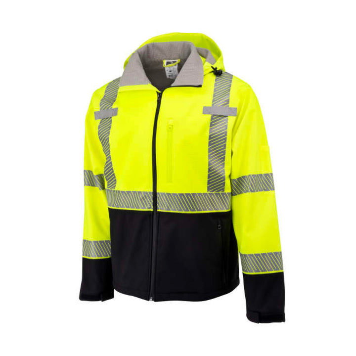 Radians SJ322B Type R Class 3 Softshell Ripstop Jacket - Hi-Vis Green