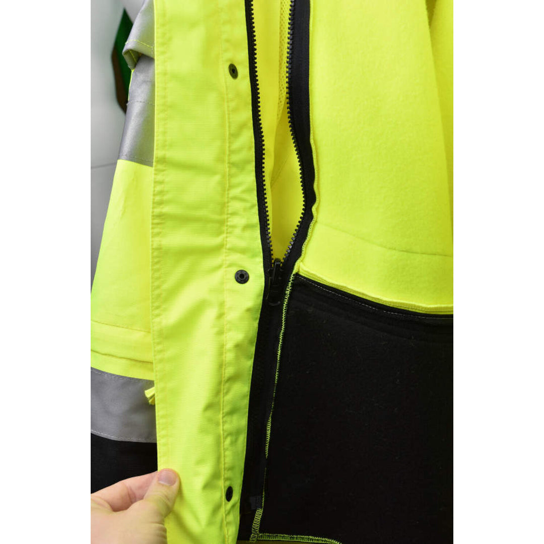 Radians SJ32-3 Color Blocked Hooded Sweatshirt with Removable Hood
