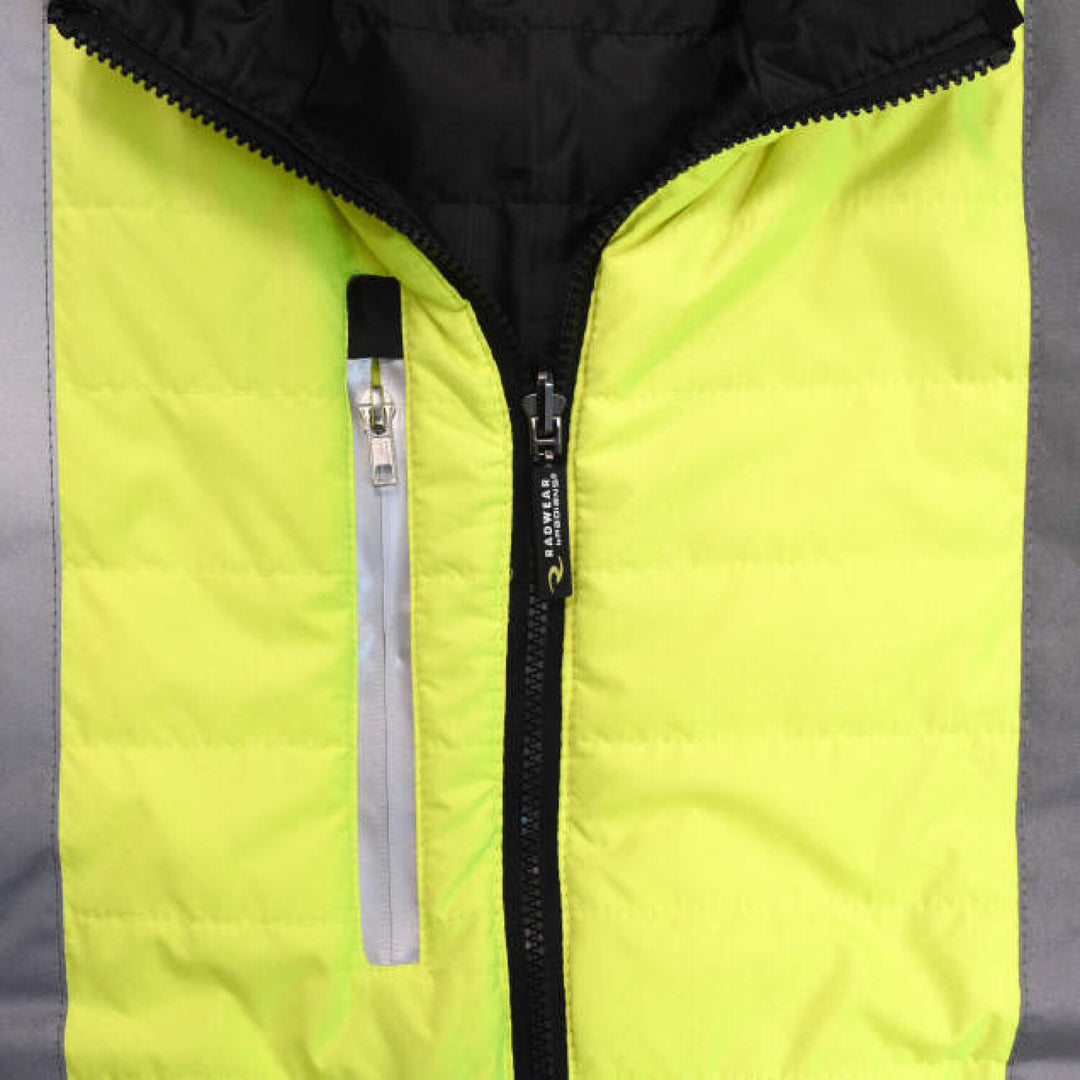 Radians SJ510 Quilted Reversible Four-in-One Jacket with Zip-Off Sleeves