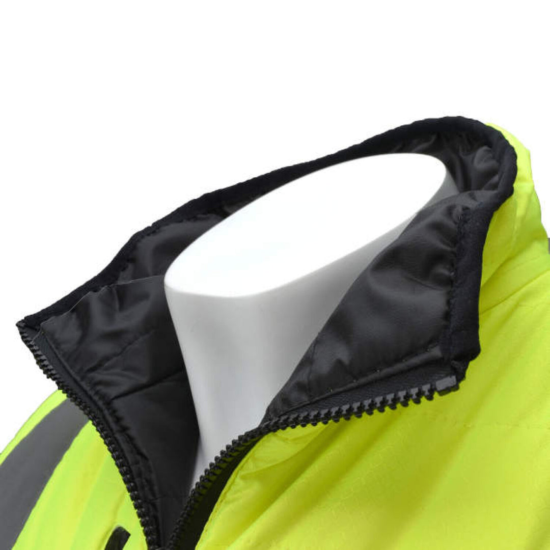 Radians SJ510 Quilted Reversible Four-in-One Jacket with Zip-Off Sleeves