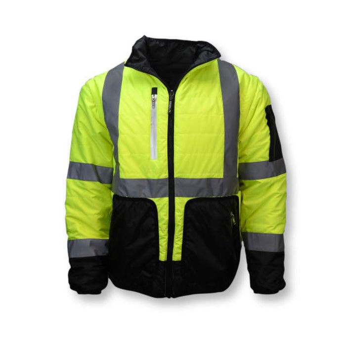Radians SJ510 Quilted Reversible Four-in-One Jacket with Zip-Off Sleeves