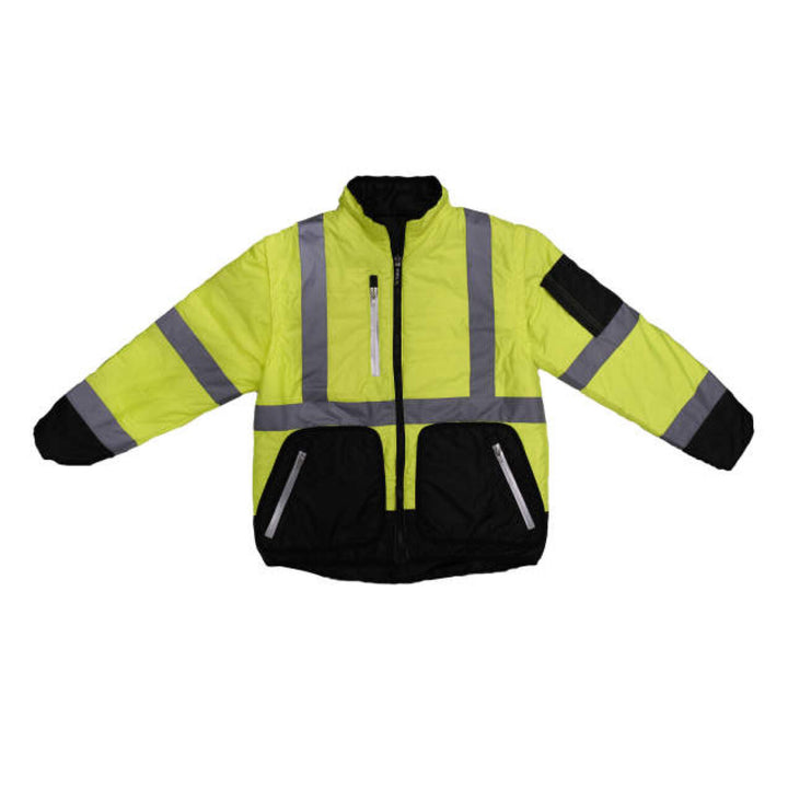 Radians SJ510 Quilted Reversible Four-in-One Jacket with Zip-Off Sleeves