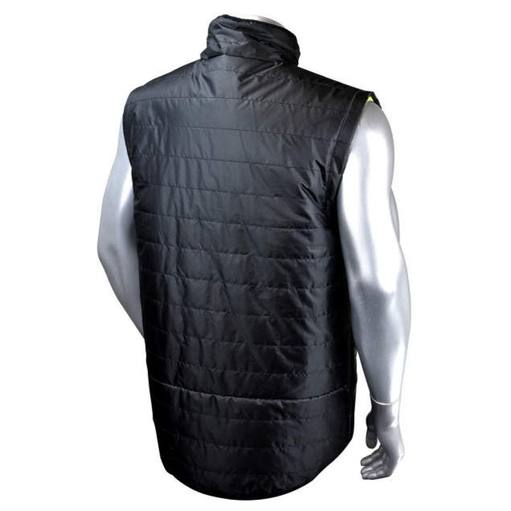 Radians SJ510X-3 Quilted Reversible Jacket with Zip-Off Sleeves X-Back - Hi Vis Green