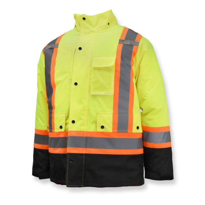 Radians SJ610B Weatherproof Parka with Zip-Out Reversible Bomber Jacket - Green