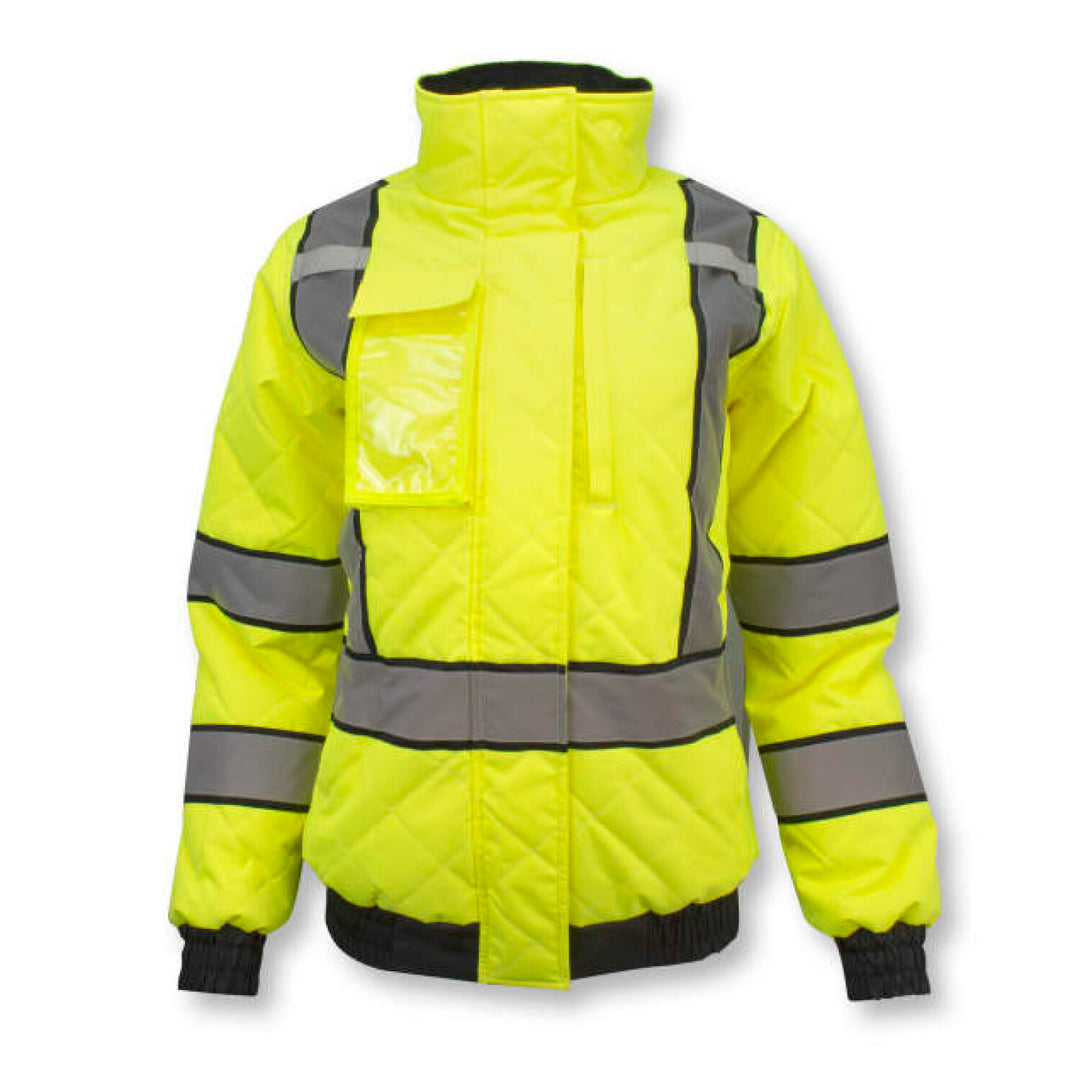Radians SJ930-3ZGW Women's Class 3 Quilted Bomber Jacket