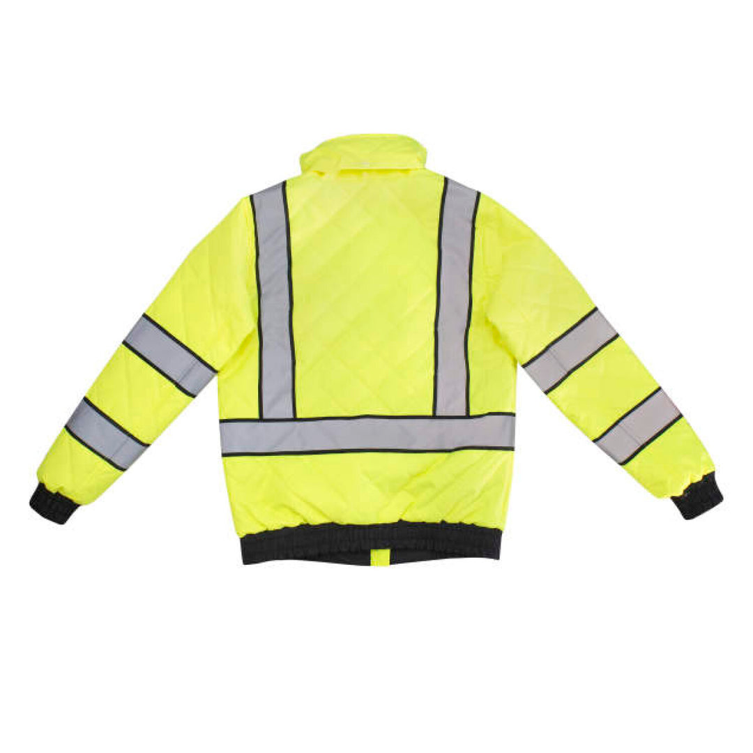 Radians SJ930-3ZGW Women's Class 3 Quilted Bomber Jacket