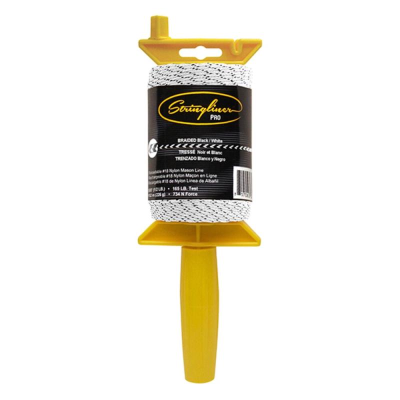 US Tape 25790 Stringliner Pro Mason’s Line Reels Black/White 1000 Feet ...