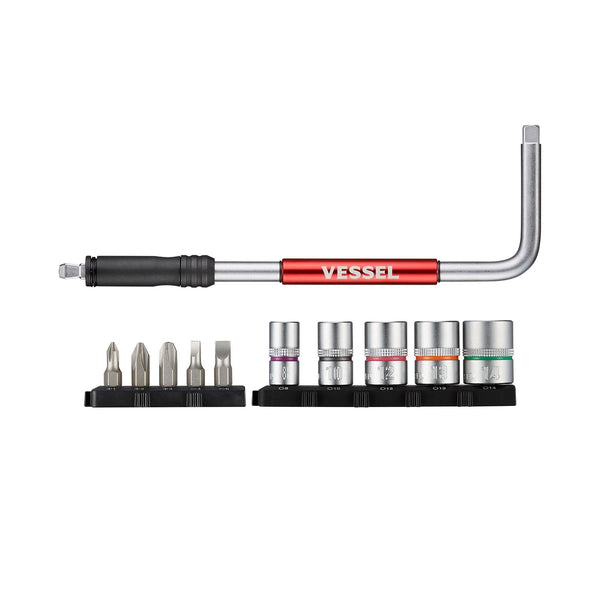 リラクゼーショングッズ VESSEL 7911 Vessel Tools SLH21U 2-Way Speed L-Handle Set, 11 Pc. – Haus of Tools