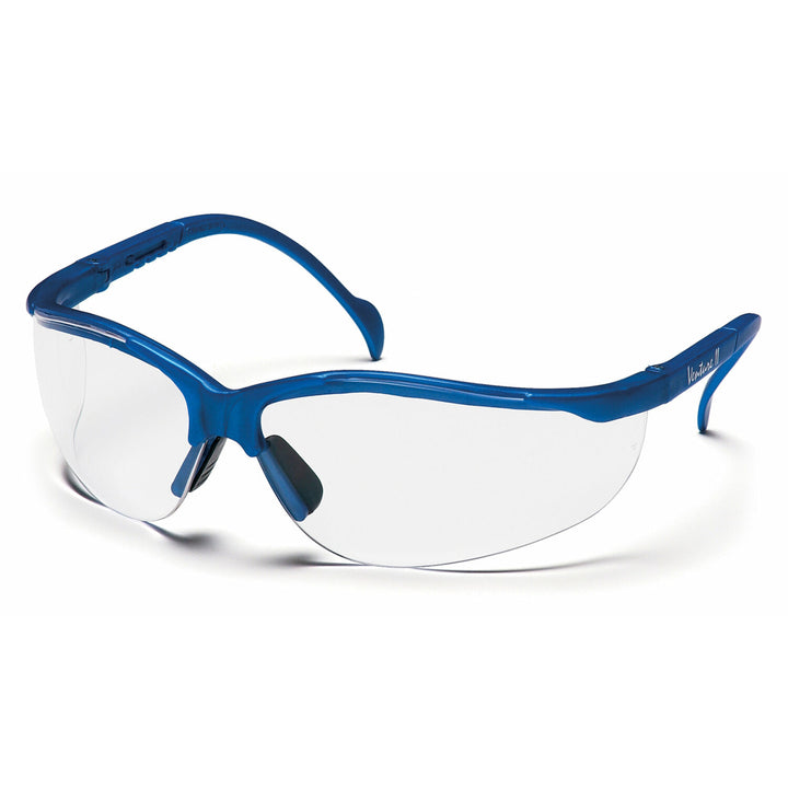 Pyramex SMB1810S Venture II Clear Lens with Metallic Blue Frame