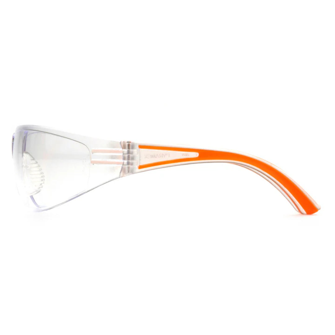 Pyramex SO3610S Cortez Clear Lens with Orange Temples