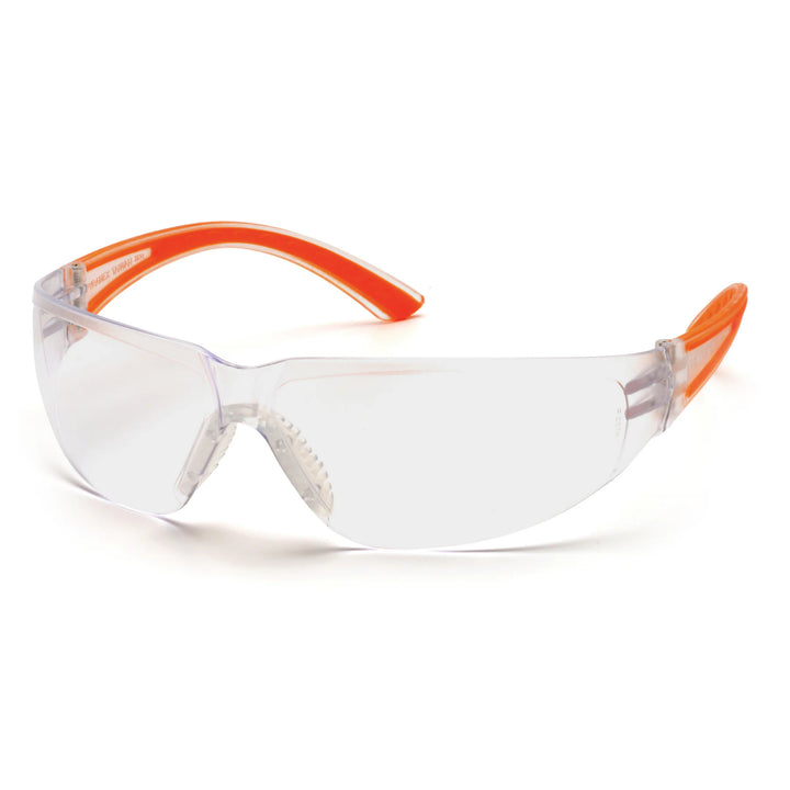 Pyramex SO3610S Cortez Clear Lens with Orange Temples