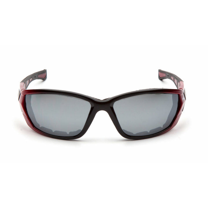 Pyramex SR10870D Silver Mirror Lens with Padded Red Frame