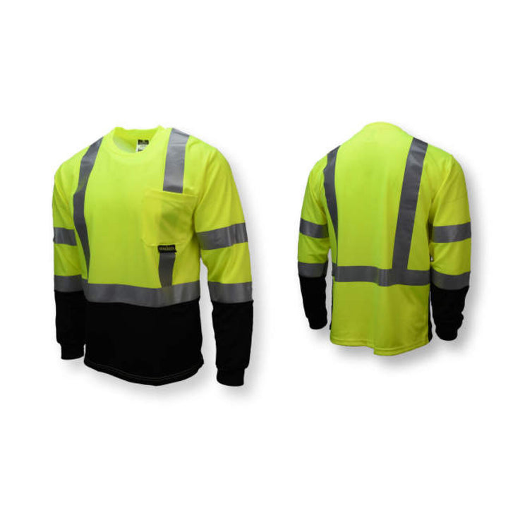 Radians ST21B Type R Class 3 Long Sleeve Black Bottom T-Shirt