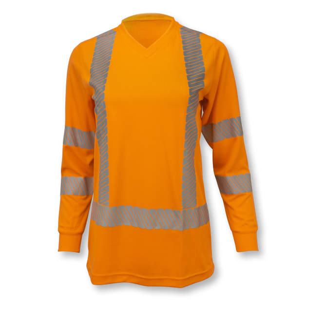 Radians ST21 Class 3 High Visibility Women's Long Sleeve T-Shirt with Max-Dri