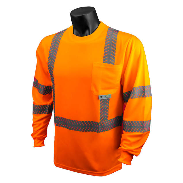 Radians ST24-3 Type R Class 3 Long Sleeve T-Shirt with Rad-Shade UV Protection