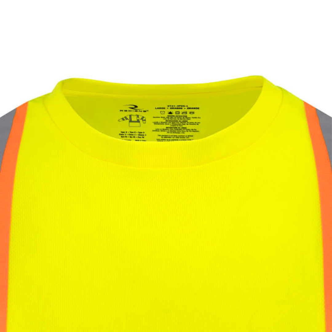 Radians ST41-3 Class 3 Mesh Long Sleeve T-Shirt with Contrast Trim