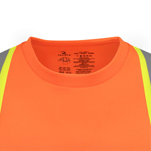 Radians ST41-3 Class 3 Mesh Long Sleeve T-Shirt with Contrast Trim