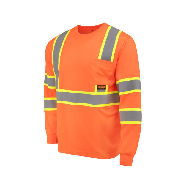 Radians ST41-3 Class 3 Mesh Long Sleeve T-Shirt with Contrast Trim