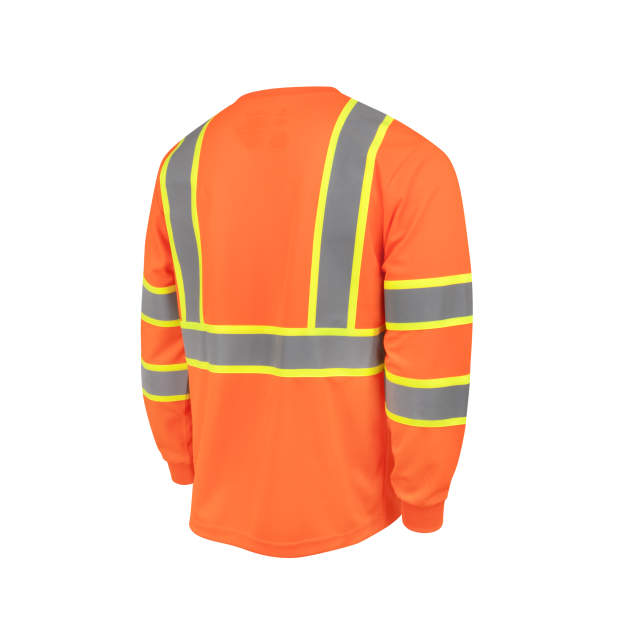 Radians ST41-3 Class 3 Mesh Long Sleeve T-Shirt with Contrast Trim