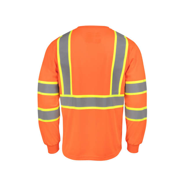 Radians ST41-3 Class 3 Mesh Long Sleeve T-Shirt with Contrast Trim