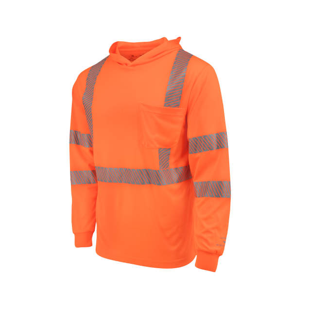 Radians ST61-3 Hooded Type R Class 3 Mesh Long Sleeve T-Shirt