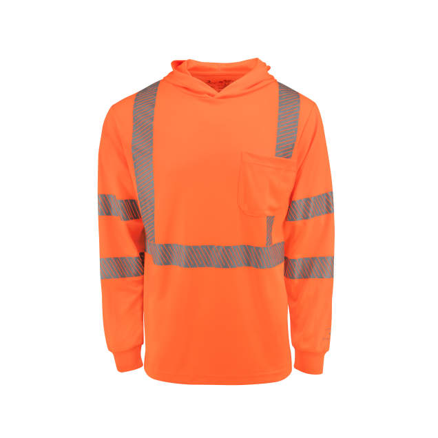 Radians ST61-3 Hooded Type R Class 3 Mesh Long Sleeve T-Shirt