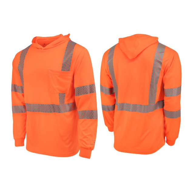 Radians ST61-3 Hooded Type R Class 3 Mesh Long Sleeve T-Shirt