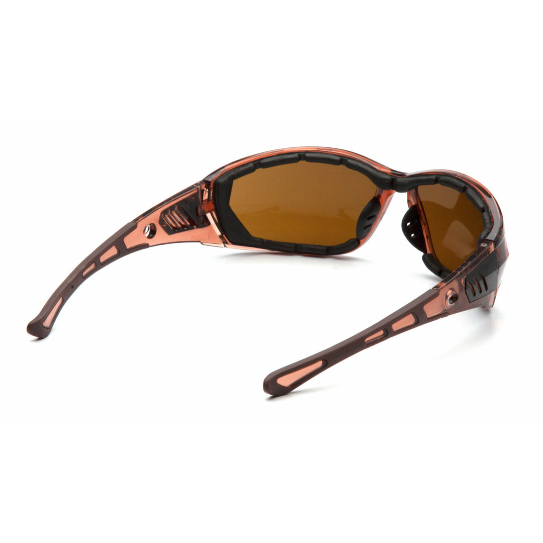 Pyramex STB10815DT Atrex Safety Glasses - Coffee Anti-Fog Lens