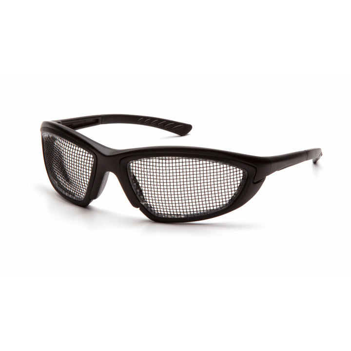 Pyramex SB74WMD Trifecta Black Wire Mesh Lens with Black Frame