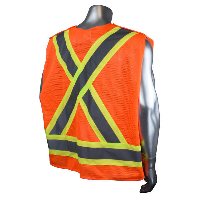 Radians SV020X-2 Heavy Duty 7-Pocket Tear Away Cruiser Vest X-Back