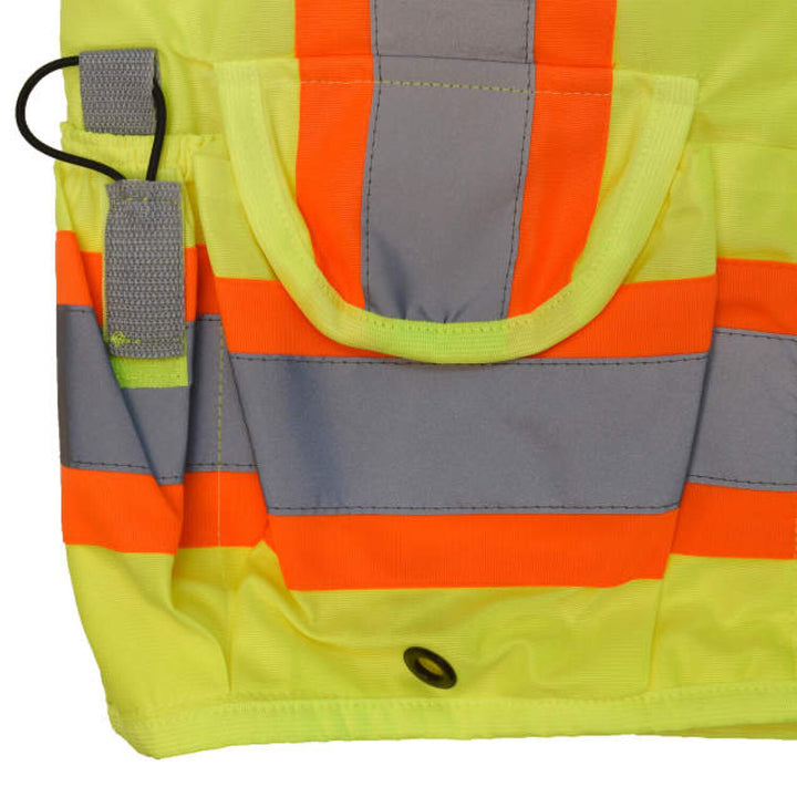 Radians SV030X-2 Heavy Duty 10-Pocket Cruiser Vest with Back Pouch X-Back