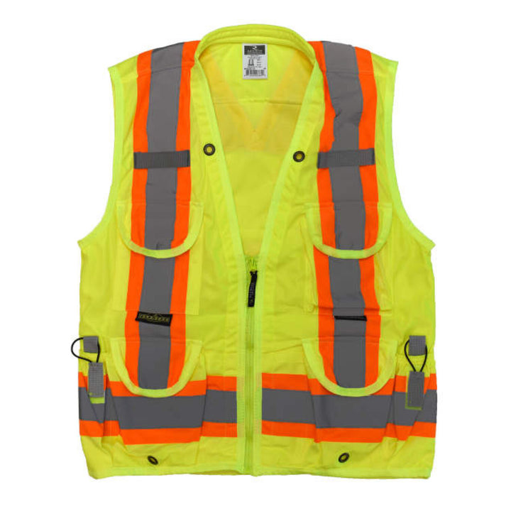 Radians SV030X-2 Heavy Duty 10-Pocket Cruiser Vest with Back Pouch X-Back