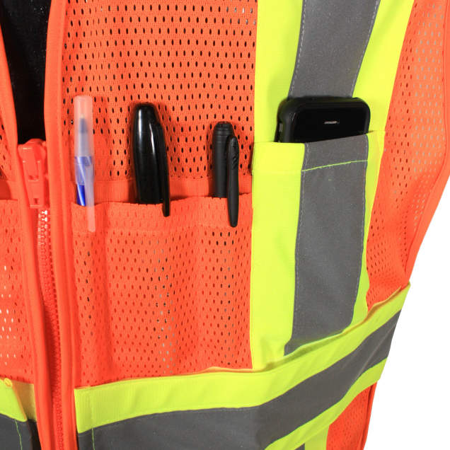 Radians SV23-2 Type R Class 2 Expandable Two Tone Mesh Safety Vest