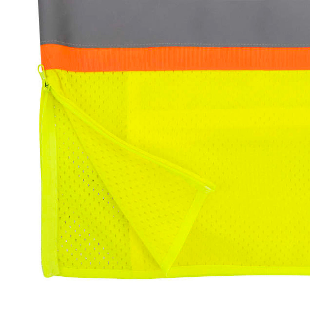 Radians SV232-3 Two Tone Surveyor Type R Class 3 Mesh Safety Vest with Dual Side Zippers
