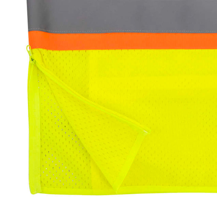 Radians SV232-3 Two Tone Surveyor Type R Class 3 Mesh Safety Vest with Dual Side Zippers