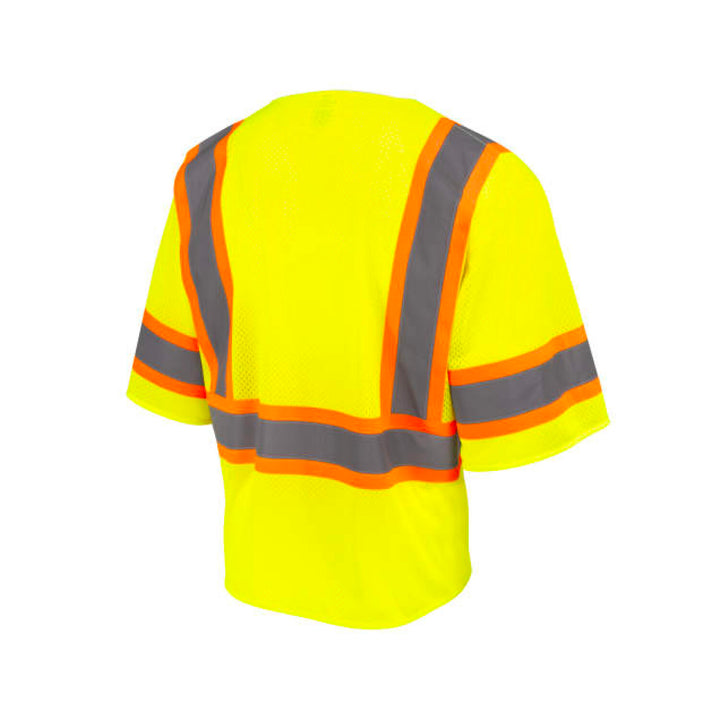 Radians SV232-3 Two Tone Surveyor Type R Class 3 Mesh Safety Vest with Dual Side Zippers