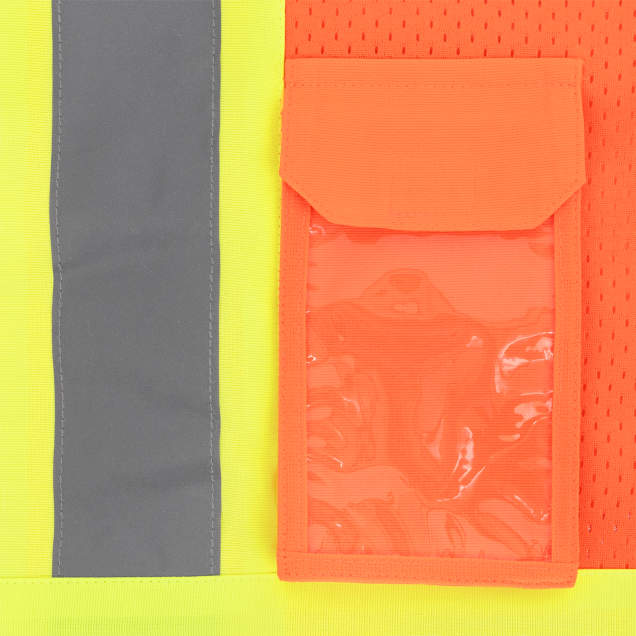 Radians SV232-3 Two Tone Surveyor Type R Class 3 Mesh Safety Vest with Dual Side Zippers